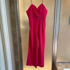 Pink Spaghetti Strap jumpsuit